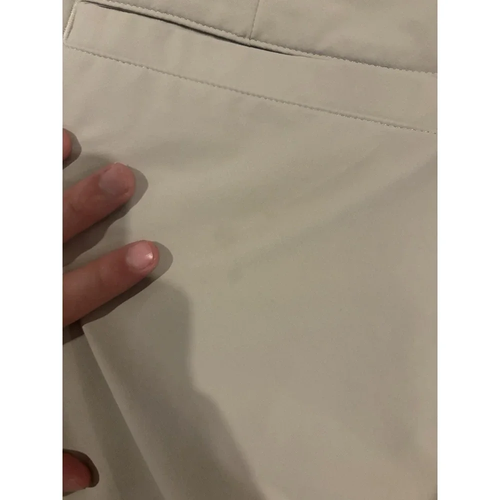 Under Armour Mens Match Play Golf Pants Khaki Tan Straight Leg 34x32 Stretch